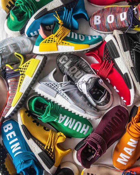 fake nmd online human race pharrell williams with adidas logo|nmd human race description.